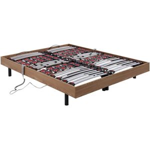 Base de Cama Regulável Elétrica Dreamea - Cor Carvalho - 2x90x200 Motores Base de Cama Regulável Elétrica Dreamea - Cor Carvalho - 2x90x200 Motores