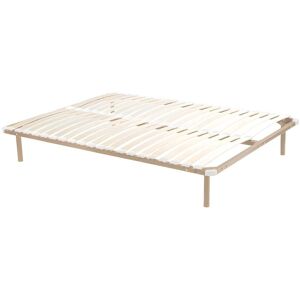 Rete con listelli Ysmée 140x190cm Beige - Supporto moderno Rete con listelli Ysmée 140x190cm Beige - Supporto moderno
