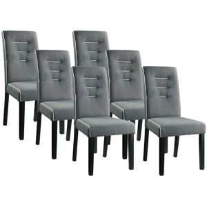 Silla Gabelle Unique - Respaldo Alto, Tela Gris - Uso Interior Silla Gabelle Unique - Respaldo Alto, Tela Gris - Uso Interior