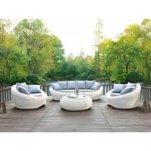 Zestaw Mebli Ogrodowych z Żywicy MYLIA - Marfil - Meble na Zewnątrz Zestaw Mebli Ogrodowych z Żywicy MYLIA - Marfil - Meble na Zewnątrz