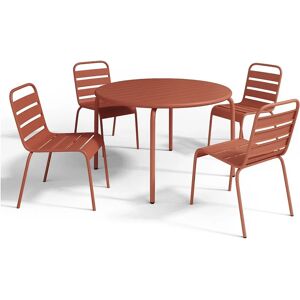 MYLIA Mirmande Tuinset - Opvouwbare Stoelen - Tafel 110cm - Tuin Eethoek MYLIA Mirmande Tuinset - Opvouwbare Stoelen - Tafel 110cm - Tuin Eethoek