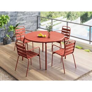 MYLIA MIRMANDE - Tuin eettafelset - 4 stoelen & tafel MYLIA MIRMANDE - Tuin eettafelset - 4 stoelen & tafel