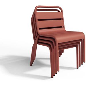 Sedie da giardino impilabili in terracotta MYLIA - Collezione MYLIA Sedie da giardino impilabili in terracotta MYLIA - Collezione MYLIA