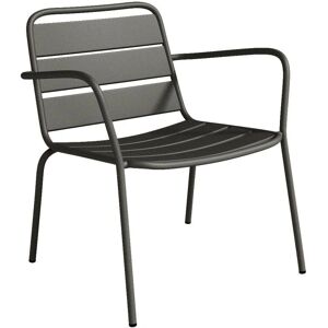 Chaise de jardin MYLIA Mirmande - Gris foncé - Empilable - Extérieur - Publicité Chaise de jardin MYLIA Mirmande - Gris foncé - Empilable - Extérieur - Publicité