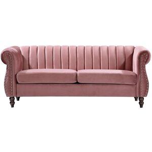 Canapé Velours Trumbo 3 Places - Chesterfield - Publicité Canapé Velours Trumbo 3 Places - Chesterfield - Publicité