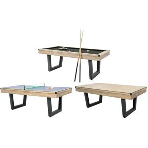 Vente-unique Modèle: MELIAN - Table convertible Billard & Ping-pong - Style industriel élégant - Publicité Vente-unique Modèle: MELIAN - Table convertible Billard & Ping-pong - Style industriel élégant - Publicité