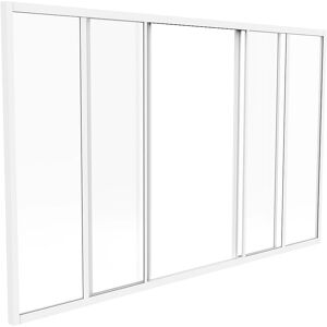 Puerta Corrediza de Aluminio Blanco Vente-Unique - Solo Interior Puerta Corrediza de Aluminio Blanco Vente-Unique - Solo Interior