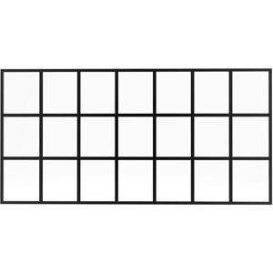 ORANSA Pared de cristal fija negra - División interior ORANSA Pared de cristal fija negra - División interior