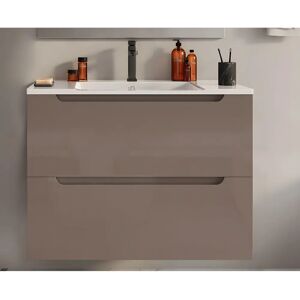 Meuble de salle de bain Vente-unica - Modèle Stefanie - 2 tiroirs - 80x46x57 cm - Publicité Meuble de salle de bain Vente-unica - Modèle Stefanie - 2 tiroirs - 80x46x57 cm - Publicité