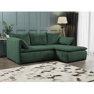 Sofá-cama Esquinero Verde Teodora de Terciopelo - Muebles de Salón Sofá-cama Esquinero Verde Teodora de Terciopelo - Muebles de Salón