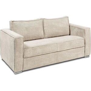 Vente-unique Schlafsofa - Beige, 160cm, Umwandelbar, 4-Sitzer Vente-unique Schlafsofa - Beige, 160cm, Umwandelbar, 4-Sitzer