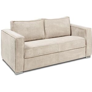 Canapé convertible 4 places en velours beige - Éco-responsable, Italie - Publicité Canapé convertible 4 places en velours beige - Éco-responsable, Italie - Publicité