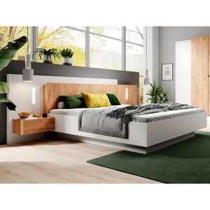 Letto con contenitore e comodini - FRANCOLI, 160x200cm Letto con contenitore e comodini - FRANCOLI, 160x200cm