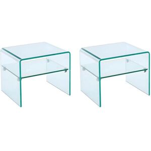 Vente-unique Model STILEOS Nachtkastjes - Modern Glazen Meubels Vente-unique Model STILEOS Nachtkastjes - Modern Glazen Meubels