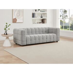 PASCAL MORABITO LERICI Sofá moderno de 3 lugares em tecido bouclé - Sofá PASCAL MORABITO LERICI Sofá moderno de 3 lugares em tecido bouclé - Sofá