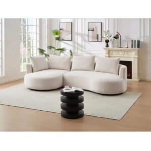 Vente-unique Sofá de canto esquerdo de veludo - Sofá Vente-unique Sofá de canto esquerdo de veludo - Sofá