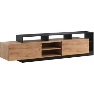 Vente-unique TV-Möbel - 2 Türen, 6 Fächer, LED-Beleuchtung - Umweltfreundlich Vente-unique TV-Möbel - 2 Türen, 6 Fächer, LED-Beleuchtung - Umweltfreundlich