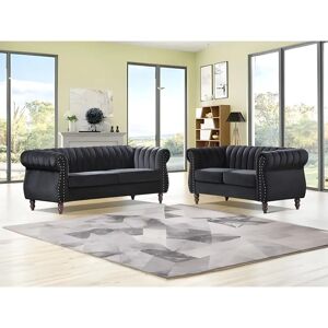 Canapé Velours Chesterfield Trumbo - Style Chesterfield - Design Moderne - Publicité Canapé Velours Chesterfield Trumbo - Style Chesterfield - Design Moderne - Publicité