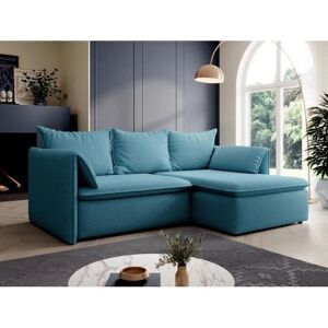 Teodora Canapé d'angle Bleu - Lit Convertible - Publicité Teodora Canapé d'angle Bleu - Lit Convertible - Publicité