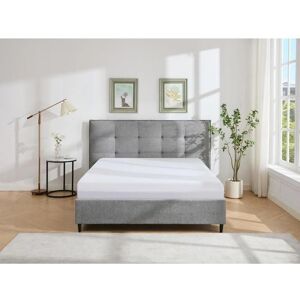 Vente-unique Graues Polsterbett 180x200 - Bett Vente-unique Graues Polsterbett 180x200 - Bett