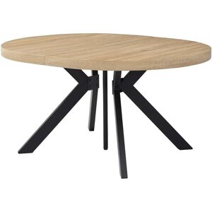 KOMONI Uitklapbare eettafel - MDF en staal 6-12 zitplaatsen KOMONI Uitklapbare eettafel - MDF en staal 6-12 zitplaatsen