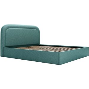 Vente-unique Schlafsofa - Blau Jacquard - 160x200cm - Europäisches Eco-Design Vente-unique Schlafsofa - Blau Jacquard - 160x200cm - Europäisches Eco-Design