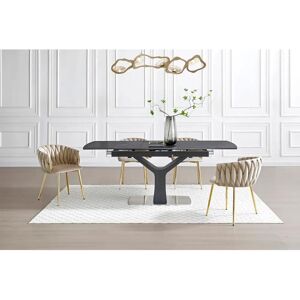 ELEGANO Samt- und Metallstühle - 6er-Set ELEGANO Samt- und Metallstühle - 6er-Set