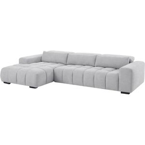 Vente-Unique Sofá de canto esquerdo - Tecido texturizado, Encostos reclináveis, 5 lugares Vente-Unique Sofá de canto esquerdo - Tecido texturizado, Encostos reclináveis, 5 lugares