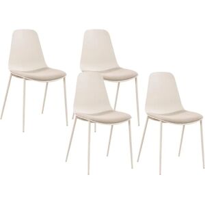 MYLIA NEGERI Gartensessel-Set - Polypropylen & Metall - Beige MYLIA NEGERI Gartensessel-Set - Polypropylen & Metall - Beige