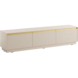 Pascal Morabito Beige Goud TV-meubel - 3 Deuren MDF Pascal Morabito Beige Goud TV-meubel - 3 Deuren MDF