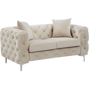 Vente-unique Canapé Chesterfield en Velours Edwina 2 Places - Sofa - Publicité Vente-unique Canapé Chesterfield en Velours Edwina 2 Places - Sofa - Publicité