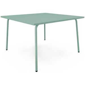 Table de jardin Mirmande de Mylia - Carrée 120cm - Métal - Vert Table de jardin Mirmande de Mylia - Carrée 120cm - Métal - Vert
