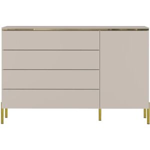 Pascal Morabito VUKIA Cómoda moderna bege 4 gavetas Pascal Morabito VUKIA Cómoda moderna bege 4 gavetas
