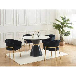 Pascal Morabito - Conjunto de 6 cadeiras com braços - Preto - Móveis de interior Pascal Morabito - Conjunto de 6 cadeiras com braços - Preto - Móveis de interior