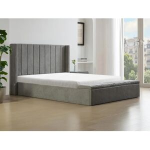 DOUINO Stauraumbett 140x190 cm - Stoff - Grau - Bettgestell DOUINO Stauraumbett 140x190 cm - Stoff - Grau - Bettgestell