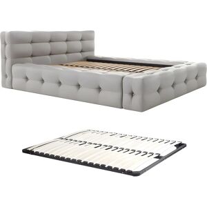 Leruco PASCAL MORABITO 140x190cm Contempo Grau Bettgestell Leruco PASCAL MORABITO 140x190cm Contempo Grau Bettgestell