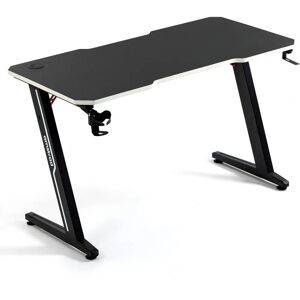 Bureau informatique blanc Amstrad Desk 120 avec style carbone - 1,2 m - Publicité Bureau informatique blanc Amstrad Desk 120 avec style carbone - 1,2 m - Publicité