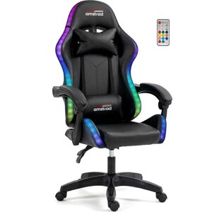 Chaise de bureau Amstrad AMS-700-LED-DARKSIDE - Éclairage LED, Télécommande - Publicité Chaise de bureau Amstrad AMS-700-LED-DARKSIDE - Éclairage LED, Télécommande - Publicité