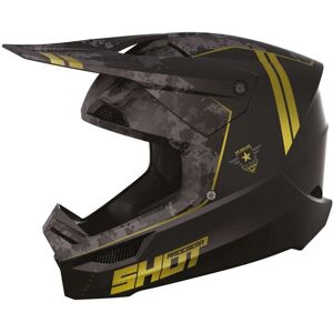 Casco da Motocross Shot Furious Army - Nero Oro - 2XL - Motocross Casco da Motocross Shot Furious Army - Nero Oro - 2XL - Motocross
