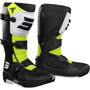 Botas de Cross Shot Race 4 Negro-Blanco-Amarillo - 45 Botas de Cross Shot Race 4 Negro-Blanco-Amarillo - 45