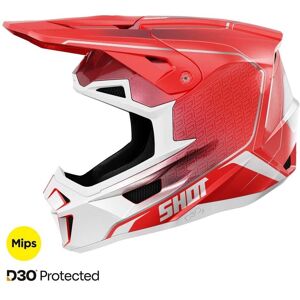 Casco Cross Shot Race Gear - Rosso, Leggero, Protezione da impatti Casco Cross Shot Race Gear - Rosso, Leggero, Protezione da impatti