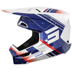 Casco Cross Shot Race Gear - Mirage Blu-Rosso Impact-Absorbing - Cross Helmet Casco Cross Shot Race Gear - Mirage Blu-Rosso Impact-Absorbing - Cross Helmet