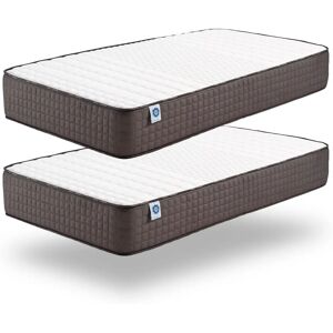 Naturalex Pack de 2 Matelas Titanium 80x200cm Mousse à Mémoire & Latex Bleu - Publicité Naturalex Pack de 2 Matelas Titanium 80x200cm Mousse à Mémoire & Latex Bleu - Publicité