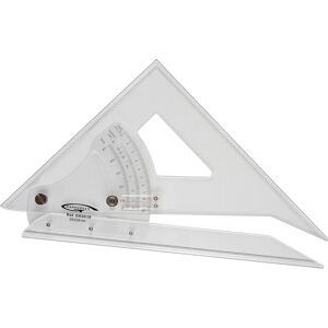 Graphoplex Escuadra/Transportadora ajustable - Bordes resistentes a manchas - Dibujo técnico Graphoplex Escuadra/Transportadora ajustable - Bordes resistentes a manchas - Dibujo técnico