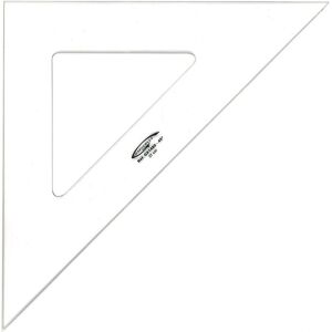 Graphoplex Carré 45° 3 Bords Antitaches - Dessin Technique - 37cm - Publicité Graphoplex Carré 45° 3 Bords Antitaches - Dessin Technique - 37cm - Publicité