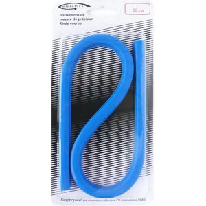GRAPHOPLEX Flexible Curved Ruler 50cm - Ruler for Technical Drawing GRAPHOPLEX Flexible Curved Ruler 50cm - Ruler for Technical Drawing
