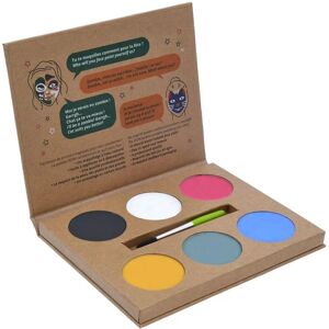 Paleta Naturalnego Malowania Twarzy Grim Tout - 6 Kolorów, Wodny, Bezpieczny dla Dzieci i Dorosłych Paleta Naturalnego Malowania Twarzy Grim Tout - 6 Kolorów, Wodny, Bezpieczny dla Dzieci i Dorosłych
