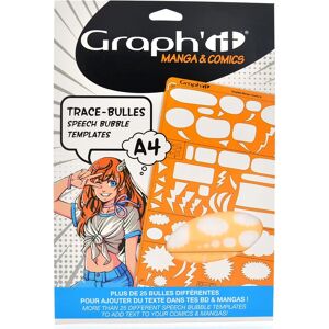 Graph'it Model A Comics Manga Bubble Stencil - A4 Graph'it Model A Comics Manga Bubble Stencil - A4