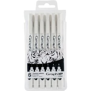 GRAPH'IT Pack of 6 Fineliner - Schwarz - Modell OZ-GI43332 - Fineliner GRAPH'IT Pack of 6 Fineliner - Schwarz - Modell OZ-GI43332 - Fineliner