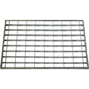 ID MAT 4060 - Tapis grillé en métal - Gris - Tapis de sol - Publicité ID MAT 4060 - Tapis grillé en métal - Gris - Tapis de sol - Publicité